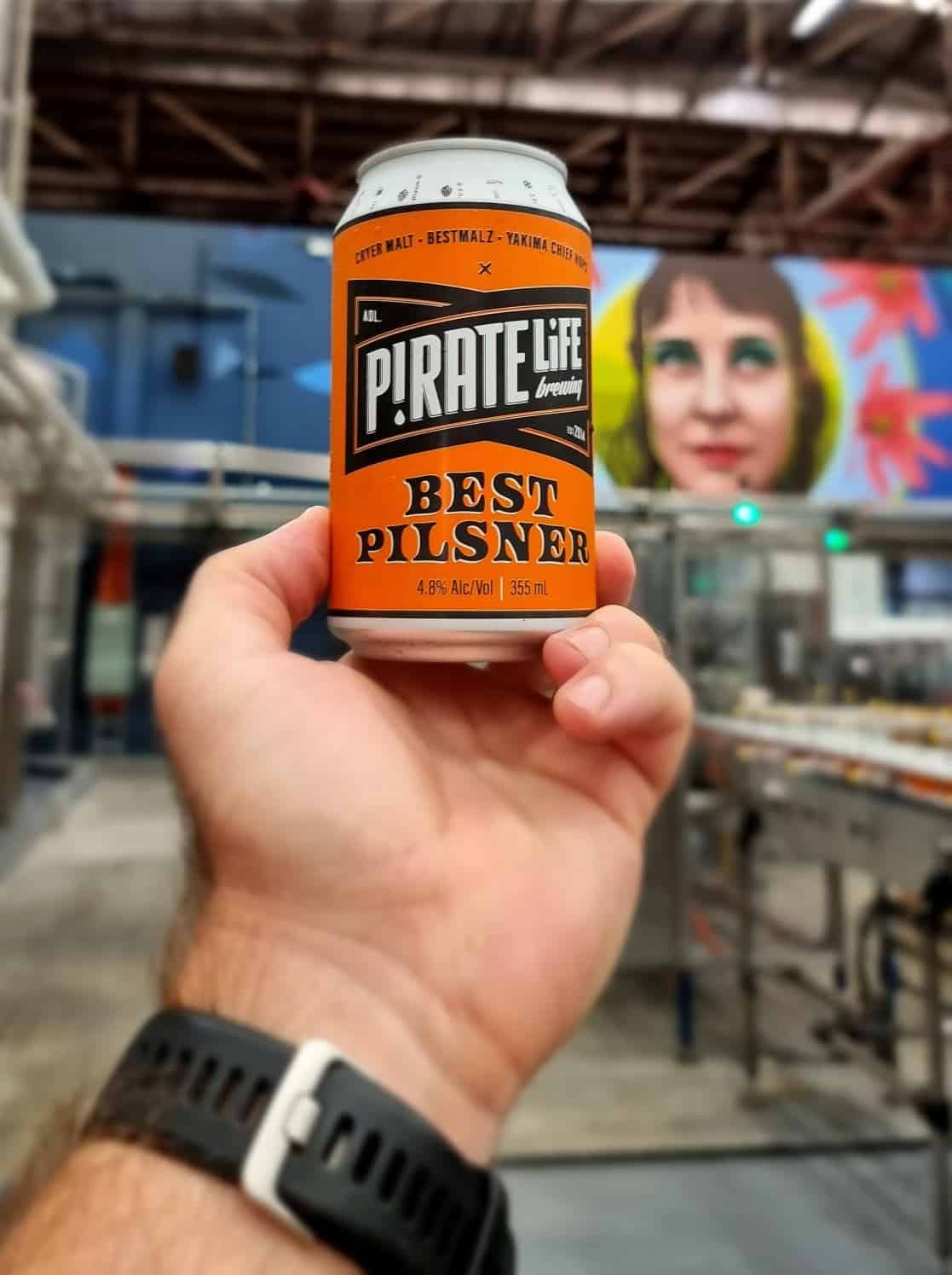 Can of "Best Pilsner" beer brewed with Bestmalz